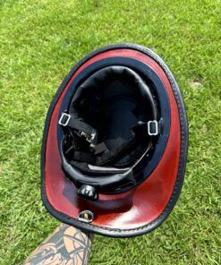 tl2 flat black+ natural under brim leather helmet (nfpa) – phenix bend