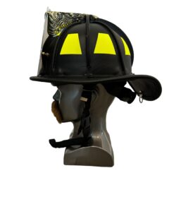 tl2 flat black leather helmet (nfpa) – bronx bend