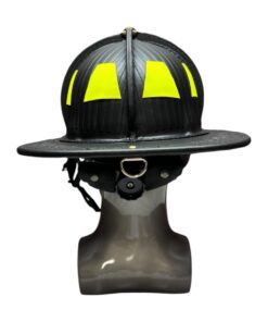 Home miller style–tl2 flat black leather helmet (nfpa) – boston bend