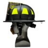 miller style–tl2 flat black leather helmet (nfpa) – boston bend